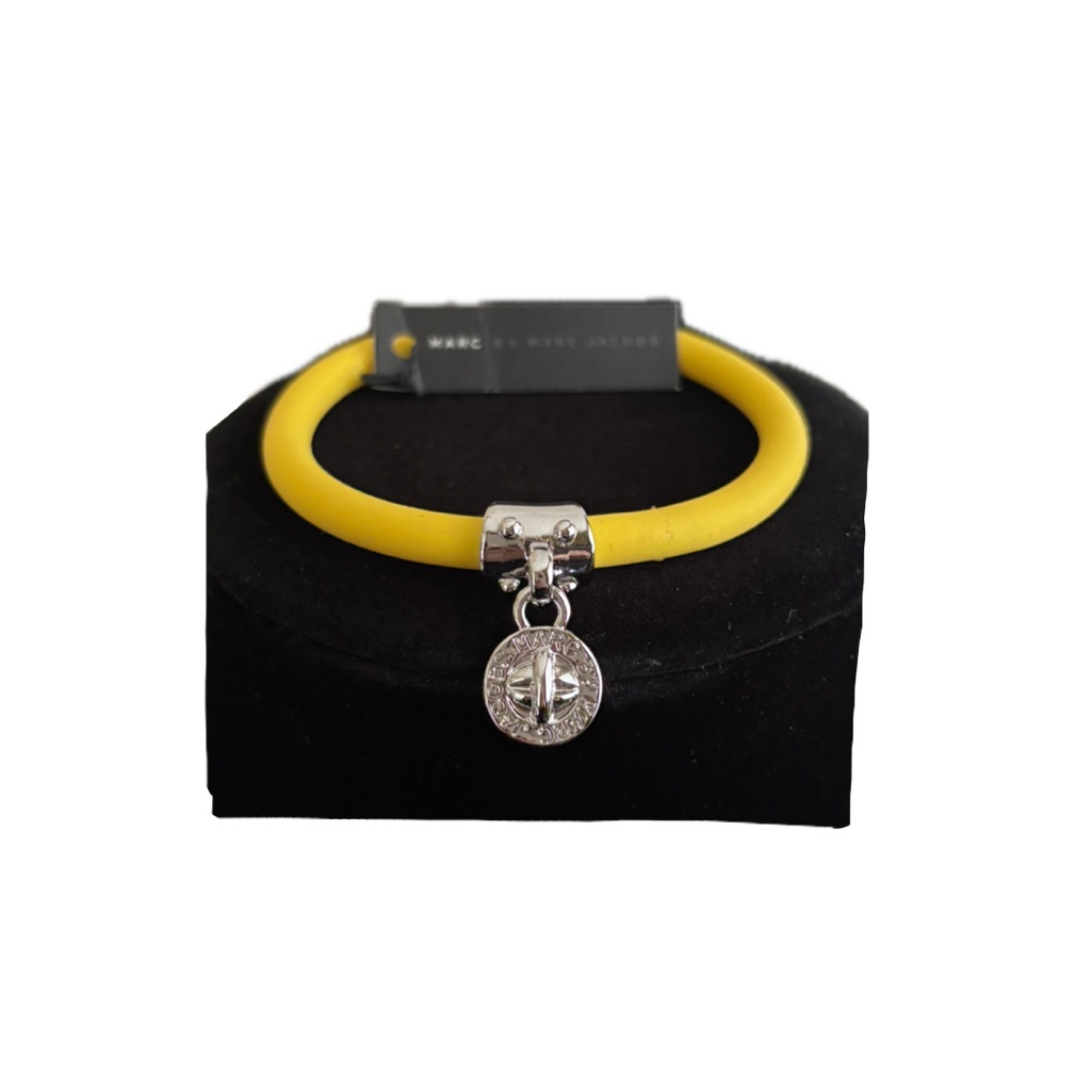 Marc Jacobs Yellow Bracelet With Silver Charm 30$